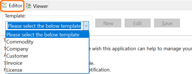 The ?Editor? tab page