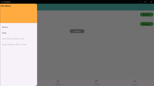 The menu to select save pdf to text